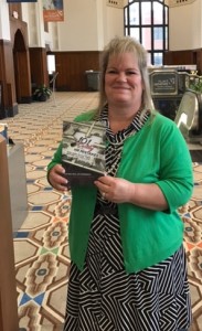 Stacy with my Book
